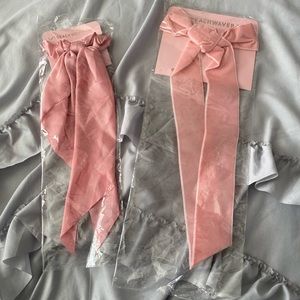 Two cute pink bows from Beachwaver